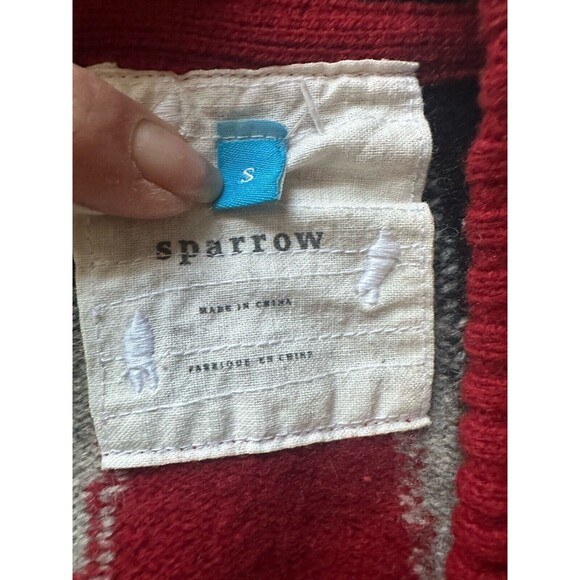 Anthropologie Sparrow Hortensia Red Boho Floral Cardigan Sweater Dress Sz M EUC - Picture 5 of 7